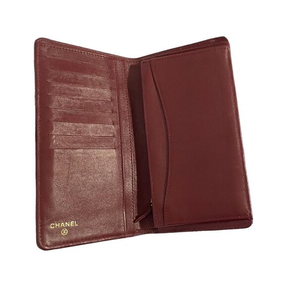 ❤️SOLD❤️2012 CHANEL Continental Black Caviar Quilted CLASSIC Leather Wallet - Picture 15 of 16